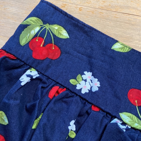 🌺 GYMBOREE Tiered Cherry Floral Print Skirt - Picture 6 of 8